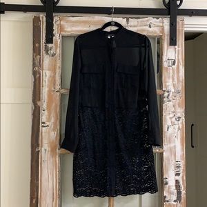 Black silhouette dress